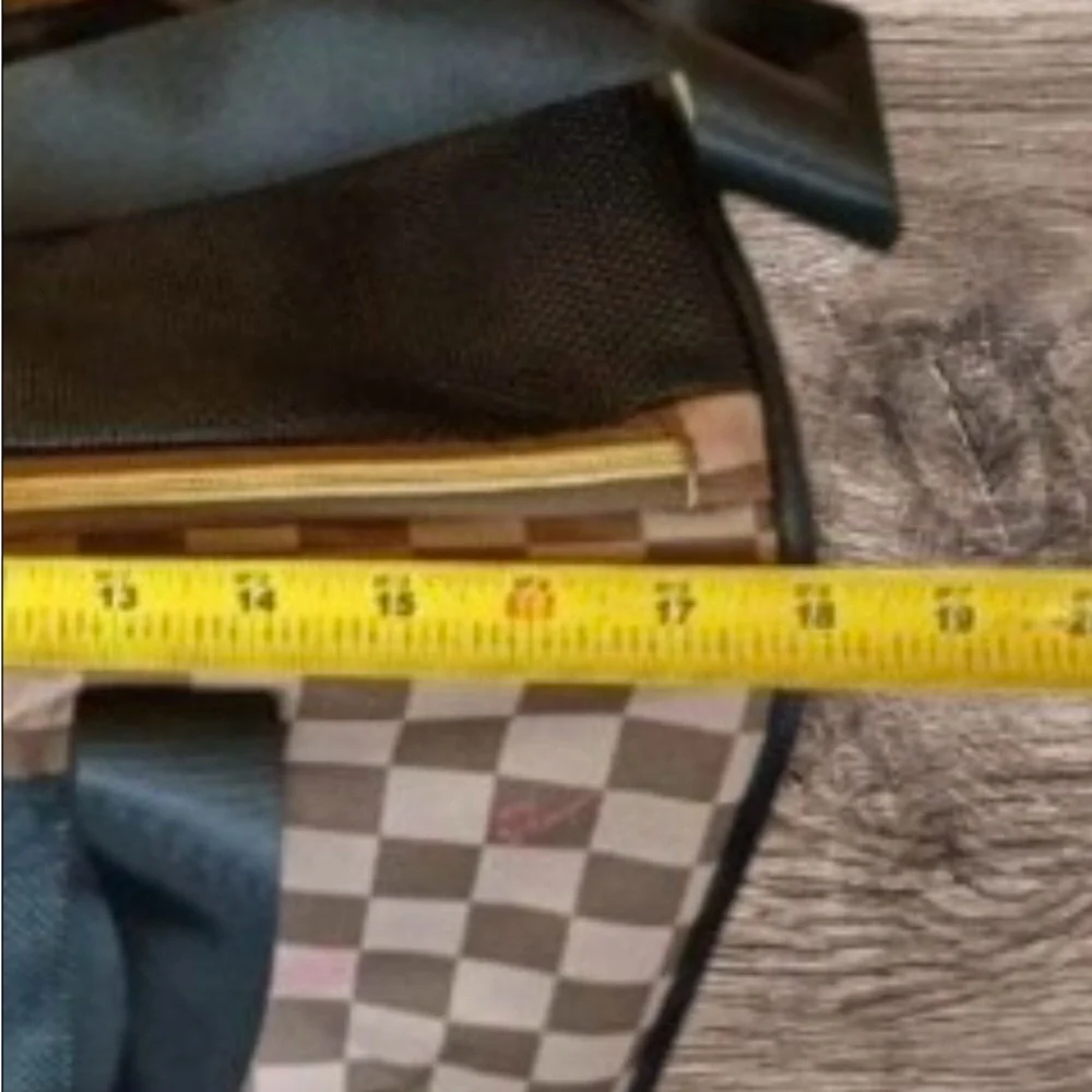 Betsy Johnson Brown Checkered Dog Carrier
